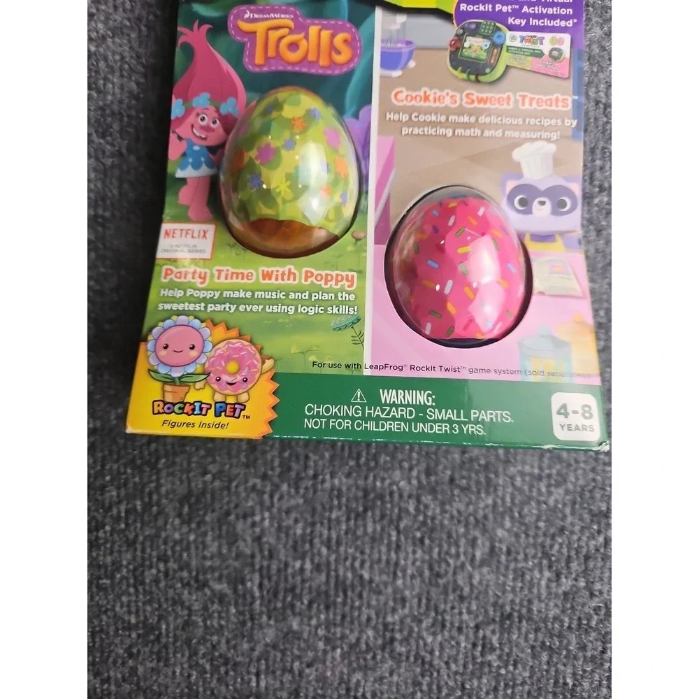 Leap Frog RockIt Twist Game Pack Trolls & Cookie's Sweet Treats Brand New Sealed